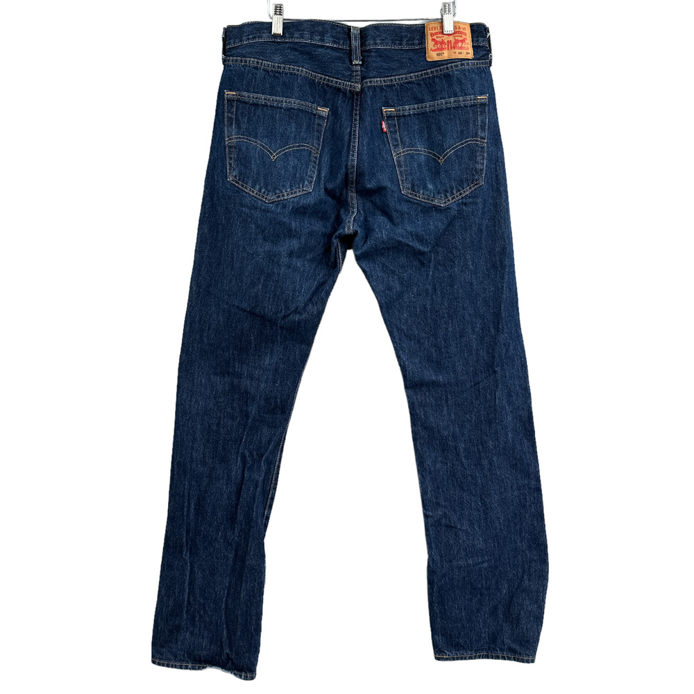 Levis 501 Jeans Mens 36x33 Straight Leg Button Fly Classic Denim Medium Wash 90s